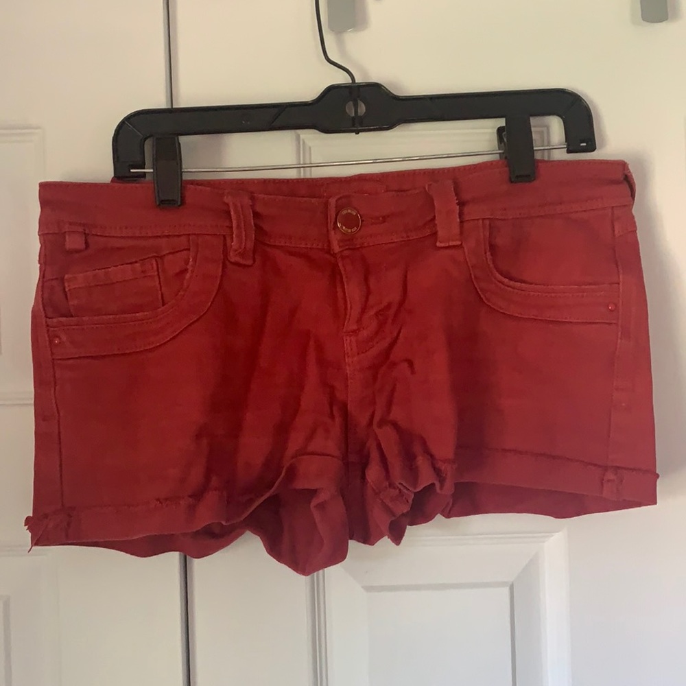 Red shorts